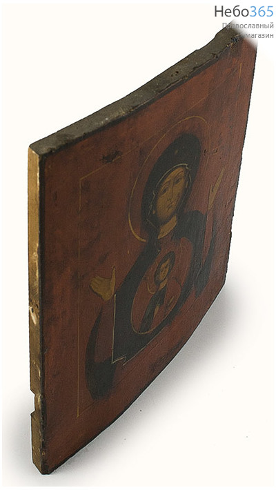  Знамение икона Божией Матери. Икона писаная 26х30 см, без ковчега, 19 век (Кж), фото 2 