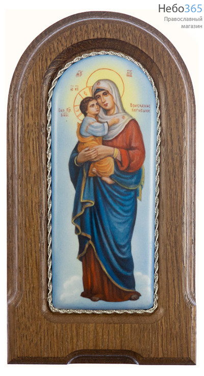  Взыскание погибших икона Божией Матери. Икона писаная 5х12 см (с основой 9,5х17 см), эмаль, скань (Гу), фото 1 