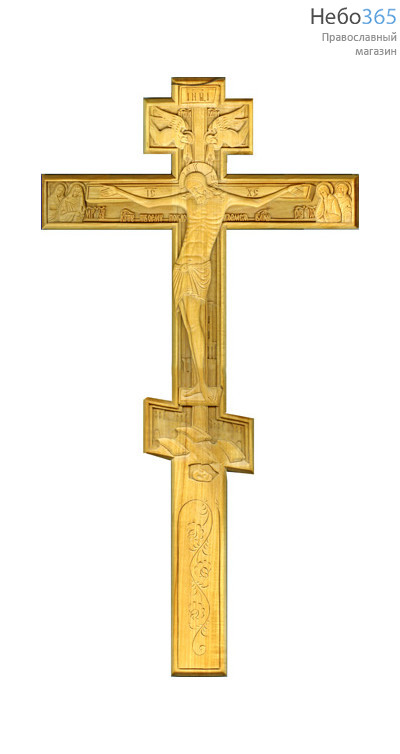  Крест напрестольный деревянный из липы, резной, фото 1 
