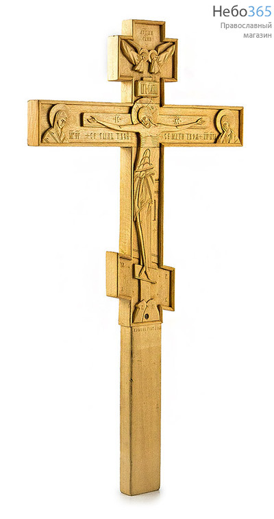  Крест деревянный на подставке, резной, из липы, 46 см, фото 4 