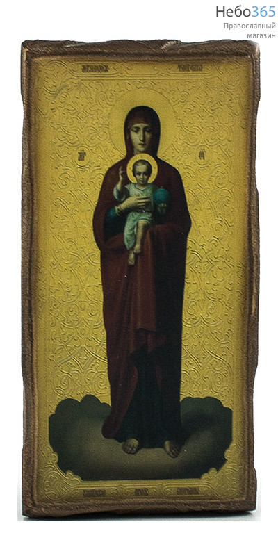  Икона на дереве 8х15,5, цифровая печать на прессованном хлопке, покрытая лаком икона Божией Матери Валаамская, фото 1 