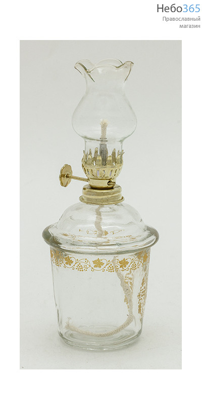  Лампа масляная стеклянная, Афонская, для парафинового масла, 21001, 21001N, фото 1 