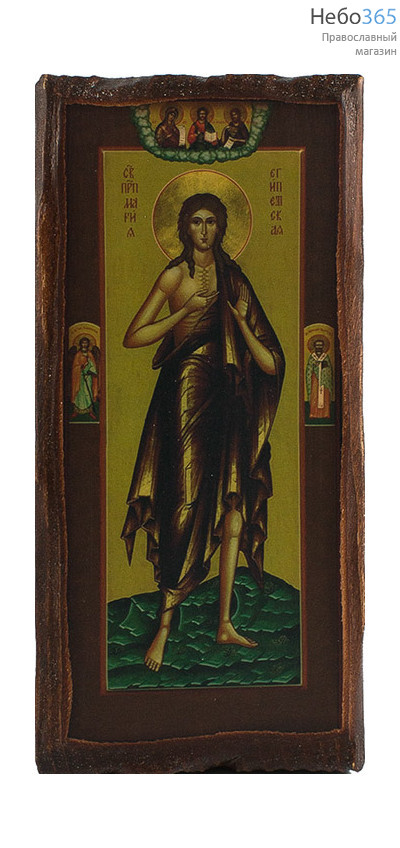  Икона на дереве (Зв) 8х15,5 (8,5х16), цифровая печать на прессованном хлопке, покрытая лаком Мария Египетская, преподобная, фото 1 