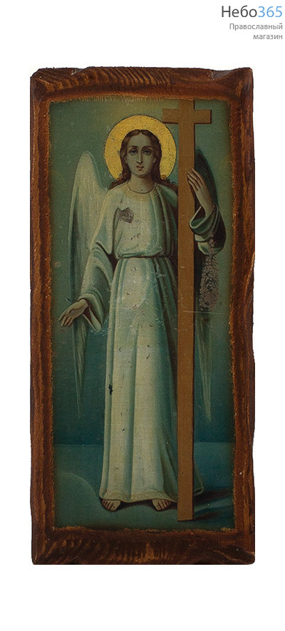  Икона на дереве (Зв) 8х15,5 (8,5х16), цифровая печать на прессованном хлопке, покрытая лаком Ангел Хранитель (0007), фото 1 