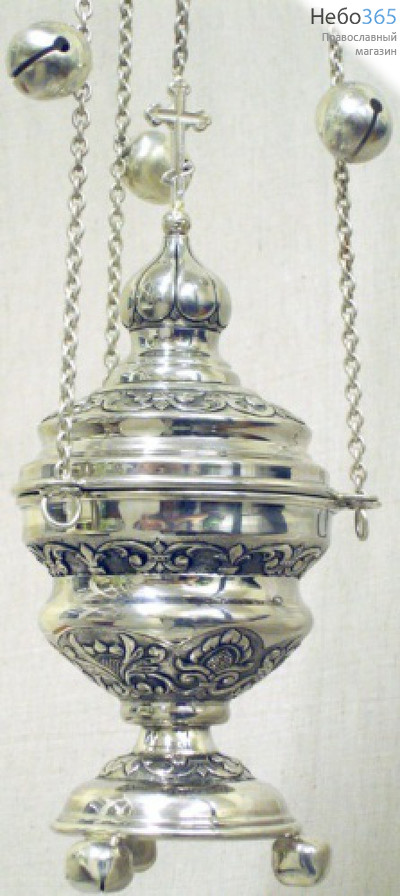  Кадило архиерейское чеканка серебро, фото 1 