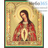  Икона на оргалите 10х12, золотое и серебряное тиснение Божией Матери Помошница в родах, фото 1 