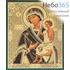  Икона на оргалите 10х12, золотое и серебряное тиснение Божией Матери Воспитание, фото 1 