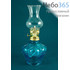  Лампа масляная стеклянная для парафинового масла, высотой 20 см, 22558 / KL-5 голубой, фото 1 