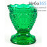  Лампада настольная стеклянная "Лилия" , окрашенная, разного цвета, в ассортименте, высотой 8.5 см цвет: зеленый, фото 1 