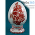  Яйцо пасхальное фарфоровое с деколью "Цветы", высотой 19 см, Кисловодский фарфор вариант рисунка № 3, фото 1 