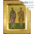  Икона на дереве BOSNB 11х13,  полиграфия, золотой фон, ручная доработка, основа МДФ, с ковчегом Павел и Петр, апостолы, фото 1 