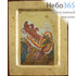  Икона на дереве BOSNB 11х13,  полиграфия, золотой фон, ручная доработка, основа МДФ, с ковчегом Илия, пророк, огненное восхождение, фото 1 