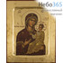  Икона на дереве B 2, 14х18, ручное золочение, с ковчегом икона Божией Матери Иверская, фото 1 