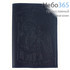  Обложка кожаная для паспорта, с Ангелом Хранителем, с молитвой, 10 х 14 см, 7125Ан цвет: темно-синий, фото 1 