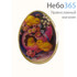  Сувенир пасхальный Яйцо на магните, из ПВХ, с пасхальными сюжетами, BS10102 / 17796 Вид №25  Цыплята, розовое яйцо, цветы, фото 1 