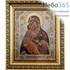  Икона в киоте 13х16, со стразами, узкий багет (Т) икона Божией Матери Владимирская (36), фото 1 