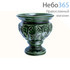  Лампада настольная керамическая "Византийская" с цветной глазурью цвет: зеленый, фото 1 