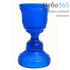  Лампада настольная стеклянная "Кубок" в ассортименте цвет: синий, фото 1 