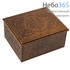  Шкатулка деревянная для 0,5 кг ладана, прямоугольная, резная, 17 х 13,5 х 8,5 см, ШЛ 500, фото 1 