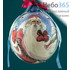  Сувенир рождественский деревянный, "Шар. Метелица" - елочная игрушка, с авторской ручной акриловой росписью, диаметром 10 см, в ассортименте, фото 1 