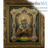  Икона в раме 19х22 см, полиграфия, конгревное тиснение, деревянный багет, зеленый фон, под стеклом (Су) икона Божией Матери Умиление, фото 1 
