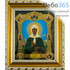  Икона в раме 9х11, полиграфия, конгревное золотое тиснение,зеленый фон, пластиковый багет, под стеклом Матрона Московская блаженная, фото 1 
