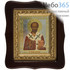  Икона в киоте 11х13, багет, фигурный киот Николай Чудотворец, святитель, фото 1 