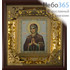  Икона в киоте 11х13, с киотом 22х24, внутренняя ажурная рама из тонкого металла Божией Матери Умягчение злых сердец, фото 1 