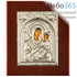  Икона в ризе 11х13, на дереве, посеребрение икона Божией Матери Одигитрия, фото 1 