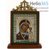  Икона на дереве 6х9 см, с навершием, на подставке (Мис) икона Божией Матери Казанская (х731), фото 1 