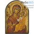  Икона на дереве B 1 W, 10х15, ручное золочение Божией Матери Одигитрия (Скорая), фото 1 