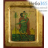  Икона на дереве BOSNB 11х13, полиграфия, золотой фон, ручная доработка, основа МДФ, с ковчегом Христофор Ликийский, мученик (Х2453), фото 1 