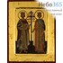  Икона на дереве (Нпл) B 2, 14х18 см., ручное золочение, с ковчегом Константин и Елена, равноапостольные (2685), фото 1 