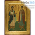  Икона на дереве B 4, 18х24, ручное золочение, с ковчегом Фотий и Аникита Никомидийские, мученики, фото 1 