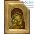  Икона на дереве (Нпл) B 4, 18х24, ручное золочение, с ковчегом икона Божией Матери Владимирская (фрагмент) (2515), фото 1 