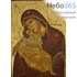 Икона на дереве B 5, 19х26, ручное золочение икона Божией Матери Сладкое Лобзание (Гликофилуса) (2402), фото 1 