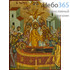  Икона на дереве (Нпл) B 5/S, 19х26, ручное золочение, многофигурная Успение Пресвятой Богородицы (2944), фото 1 