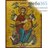  Икона на дереве B 5/S, 19х26, ручное золочение, многофигурная икона Божией Матери Всецарица, фото 1 
