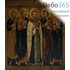  Икона на дереве 30х40, полиграфия, копии старинных и современных икон Николай Чудотворец, святитель и четыре Евангелиста, фото 1 