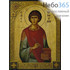 Икона на дереве 30х35-42, печать на холсте, копии старинных и современных икон Пантелеимон, великомученик, фото 1 
